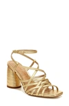 Sam Edelman Daffodil Sandal In Dark Gold Leather