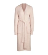Skims Cozy Knit Bouclé Robe In Pink