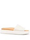 BALLY SLIP-ON LEATHER SANDALS