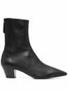 Aquazzura Ankle Boots Francoise 70 Aus Leder In Schwarz