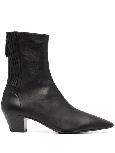 Aquazzura Saint Honore' 45mm Ankle Boots In Black