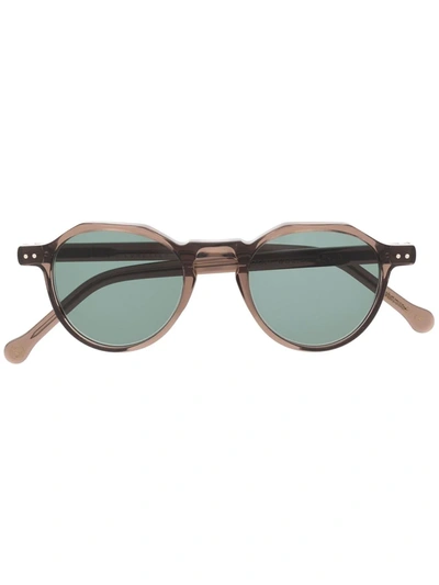 Lesca Icon 36 Round-frame Sunglasses