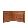 Vida Vida Classic Tan Leather Wallet With Coin Pocket In Leather