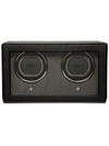 Wolf Cub Double Watch Winder Box In Black