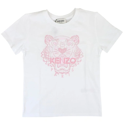 Kenzo Kids' Cotton T-shirt In White