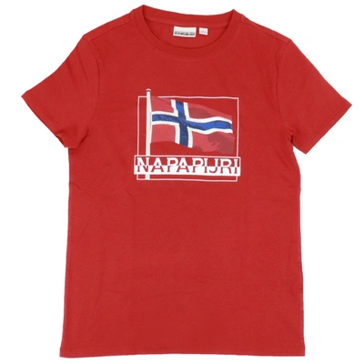 Napapijri Kids' Seji T-shirt In Red