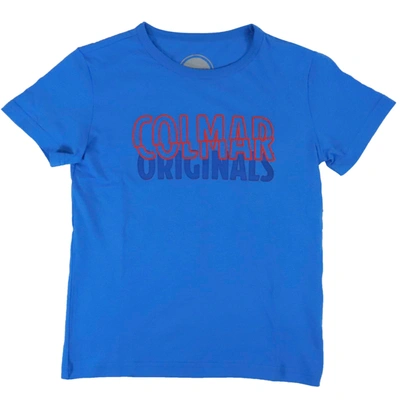 Colmar Kids' Cotton T-shirt In Bluette