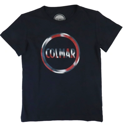 Colmar Kids' Cotton T-shirt In Blue