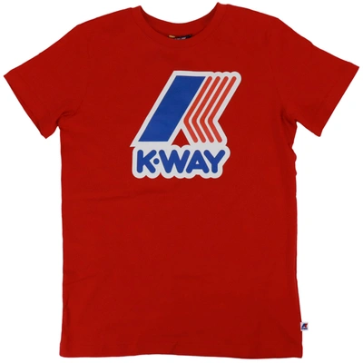 K-way Kids' Cotton T-shirt In Red