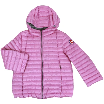 Colmar Kids' Hooded Padded Jacket In Rose