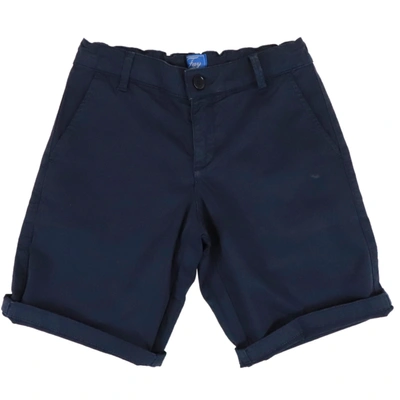 Fay Kids' Cotton Shorts In Blue