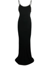 ALEXANDRE VAUTHIER BLACK SILK DRESS,212DR1457B BLACK