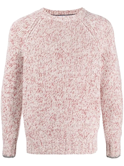 Brunello Cucinelli Chunky Speckle-knit Jumper In Red