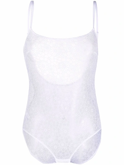 Eres Marguerite Lace Bodysuit In White