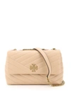 Tory Burch Kira Small Chevron Leather Shoulder Bag In Pink,beige