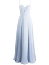 MARCHESA NOTTE BRIDESMAIDS TWIST-DETAIL FLOOR-LENGTH DRESS