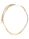 GIVENCHY G-LINK TWO-TONE NECKLACE