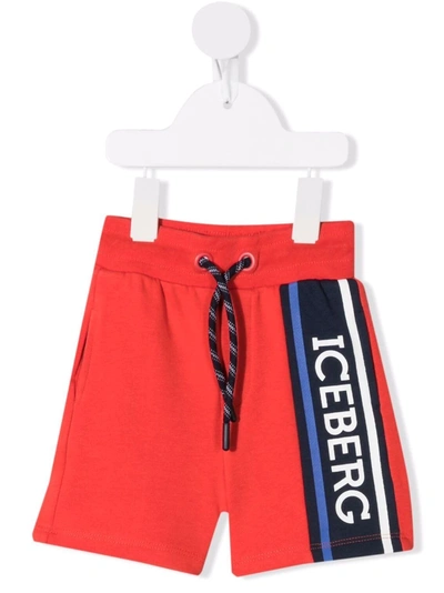 Iceberg Babies' Logo-print Shorts In Red