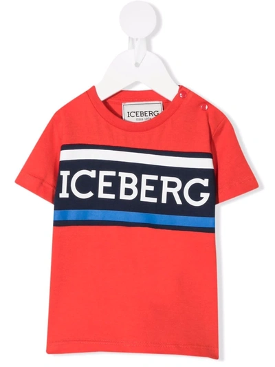 Iceberg Babies' Logo-print T-shirt In Red