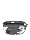 Supreme Logo-print Belt Bag In Grey