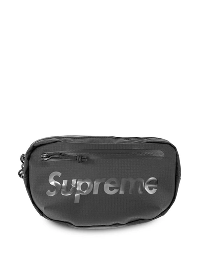 Supreme Logo-print Belt Bag In Black