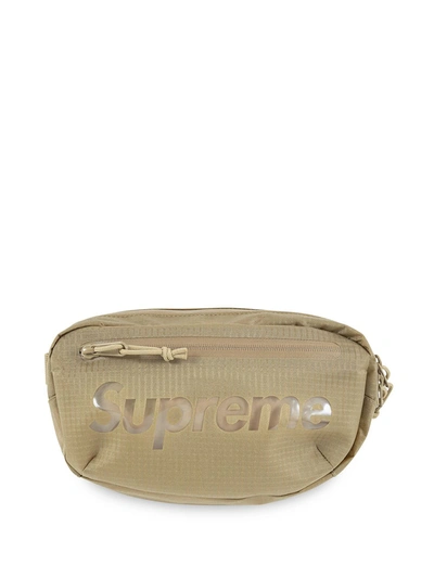 Supreme Logo-print Belt Bag In Neutrals