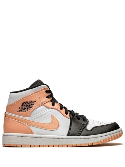 Jordan Air  1 Mid "crimson Tint" Sneakers In Black