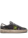 Golden Goose Stardan Glitter-detail Sneakers In Black