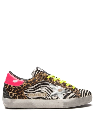 Golden Goose Super-star Low-top Sneakers In Black