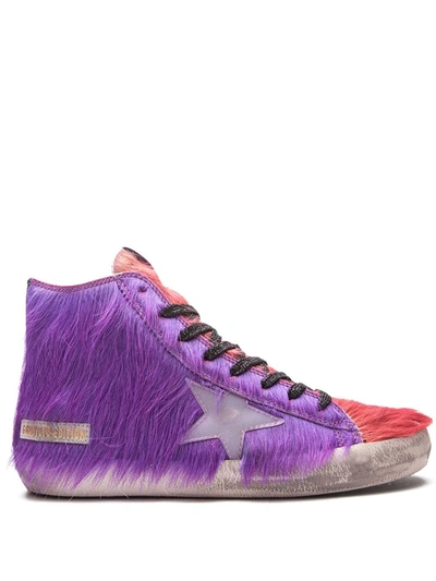 Golden Goose Francy High-top Trainers In Purple