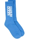 Stadium Goods Crew Length Socks In Blue