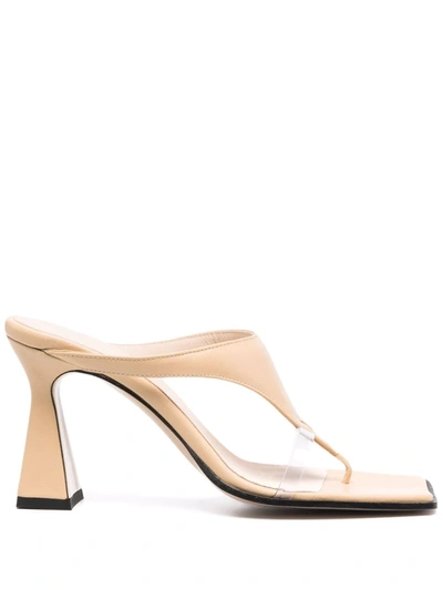 Wandler Thong-strap Mules In Neutrals