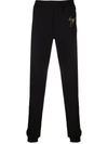 Giuseppe Zanotti Logo Embroidery Sports Pants In Black
