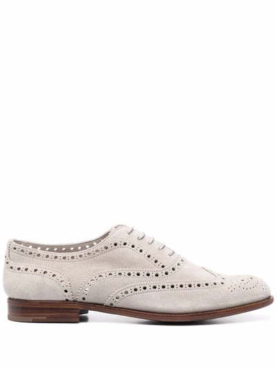 Church's Almond-toe Lace-up Brogues In Grey