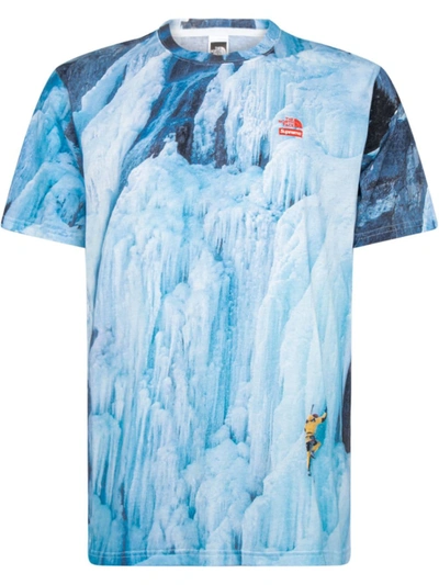 Supreme X The North Face Climb T-shirt In Blue