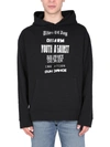 Raf Simons Regular Fit Rites Of Joy Hoodie Black In Black