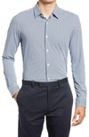 Hugo Boss Ronni Regular Fit Check Button-up Shirt In Dark Blue