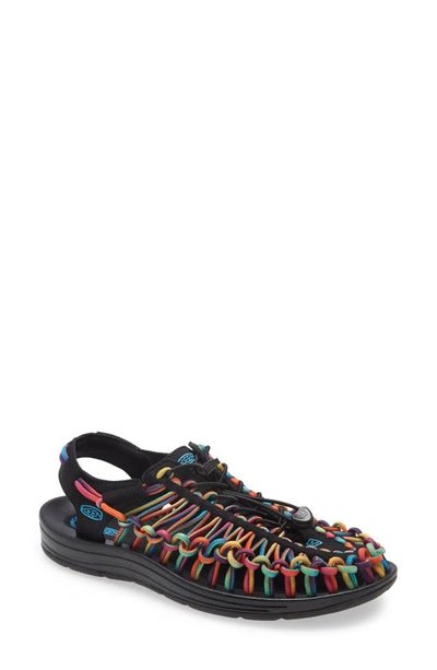 Keen Uneek Cord Sandals In Original Tie Dye