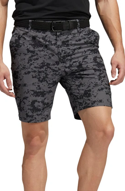 Adidas Golf Ultimate365 Camo Performance Shorts In Black