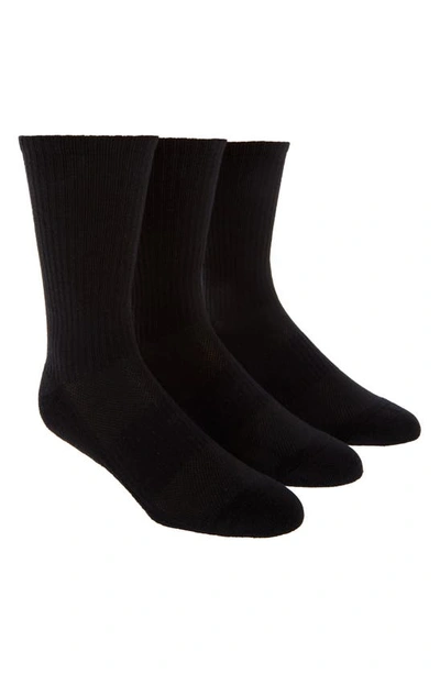 Pair Of Thieves 3-pack Blackout Whiteout Crew Socks In Black/ White