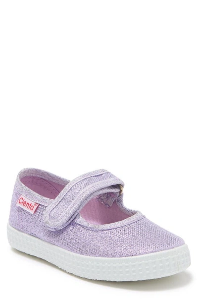 Cienta Babies' Mary Jane Sneaker In Lilac Metallic