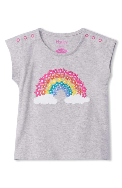 Hatley Babies' Magical Rainbow Cap Sleeve T-shirt In Gray