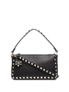 Valentino Garavani Women Rockstud Small Leather Shoulder Bag In Black