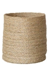 Will And Atlas Round Jute Basket In Natural