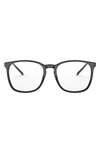 Ray Ban 52mm Square Optical Glasses In Black