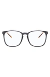 Ray Ban 52mm Square Optical Glasses In Transparen