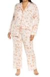 Nordstrom Lingerie Moonlight Pajamas In Pink Creole Brushed Floral