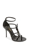 Saint Laurent Cassandra Ysl Logo Sandal