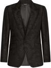 DOLCE & GABBANA PATTERNED-JACQUARD SINGLE-BREASTED SUIT