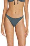 O'neill Flamenco Saltwater Solid Bikini Bottoms In Slate